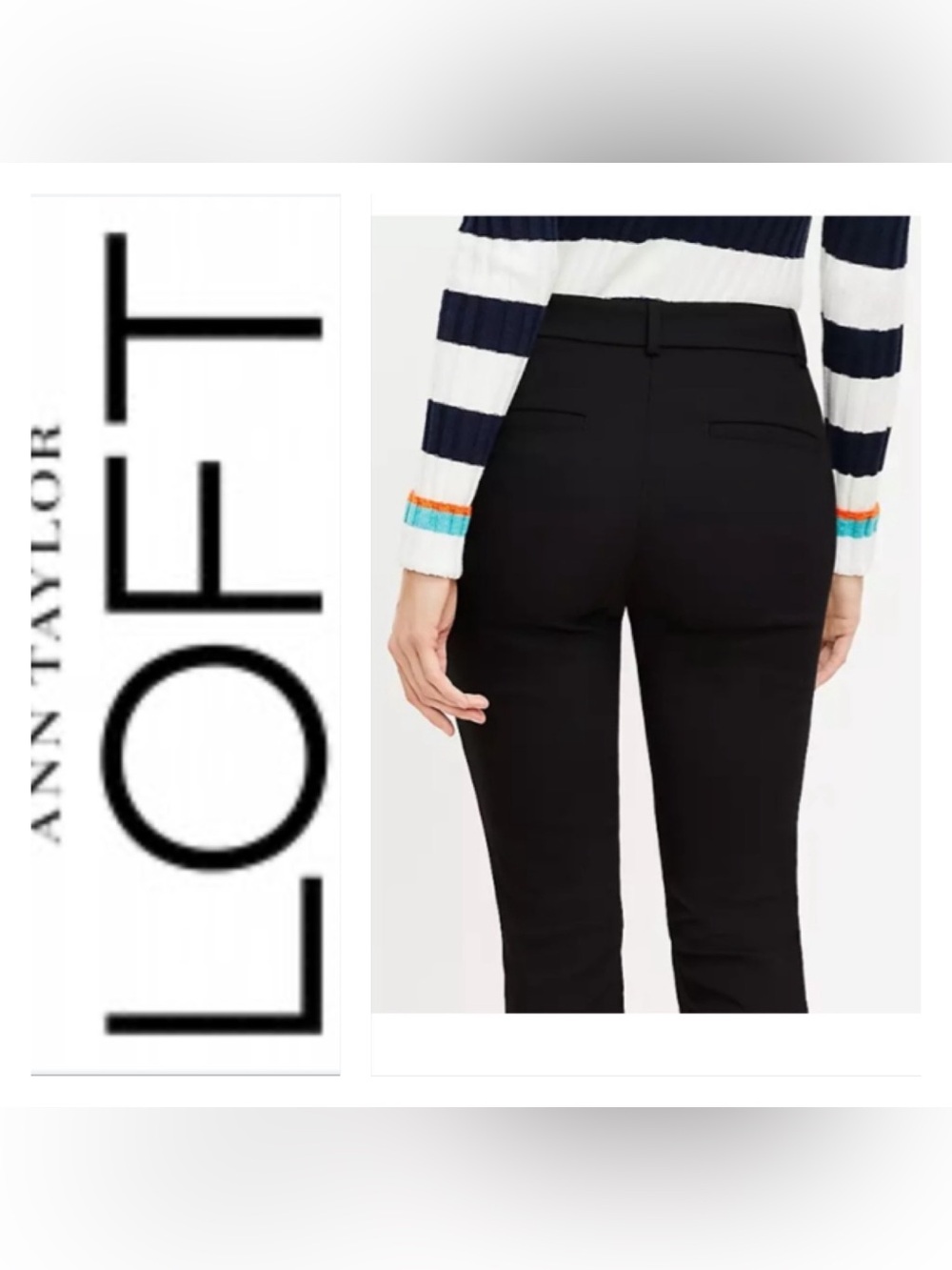 The Loft's Black Sutton Skinny Pants
